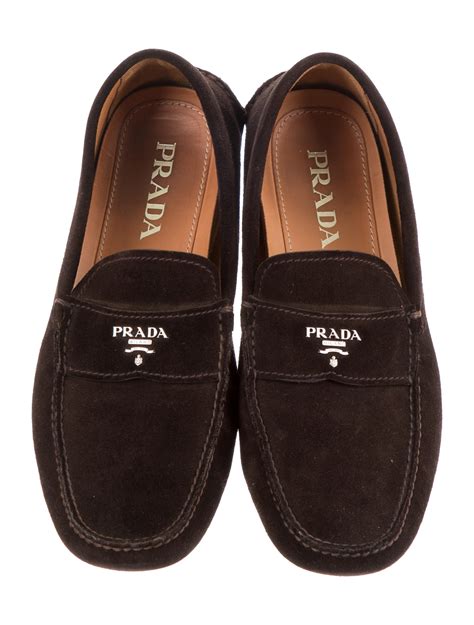 prada suede mules|prada driving loafers women's.